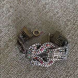 Mesh metal knotted bracelet